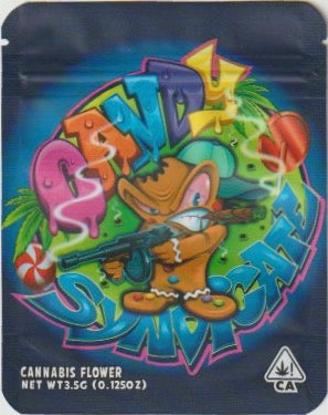 1/8 OZ - MYLAR BAGS (50 CT) - "CANDY SYNDICATE"