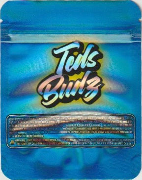 1/8 OZ - MYLAR BAGS (50 CT) - "BLUE LIME A LANTI"