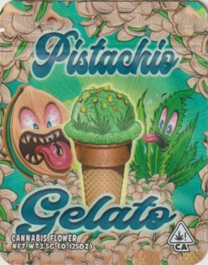 1/8 OZ - MYLAR BAGS (50 CT) - "PISTACHIO GELATO"