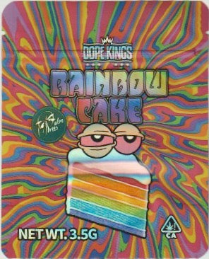 1/8 OZ - MYLAR BAGS (50 CT) - "RAINBOW CAKE"