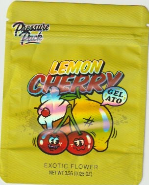 1/8 OZ - MYLAR BAGS (50 CT) - "LEMON CHERRY GELATO"