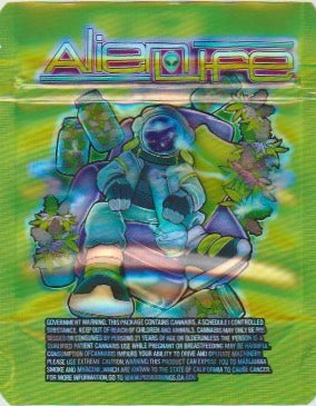 1/8 OZ - MYLAR BAGS (50 CT) - "ALIEN LIFE"