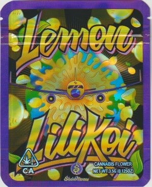 1/8 OZ - MYLAR BAGS (50 CT) - "LEMON LILIKOI"