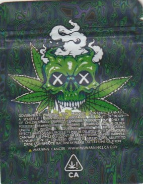 1/8 OZ - MYLAR BAGS (50 CT) - "GREEN CRACK"
