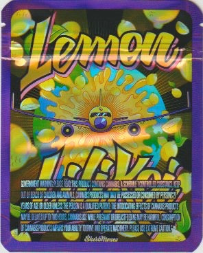 1/8 OZ - MYLAR BAGS (50 CT) - "LEMON LILIKOI"
