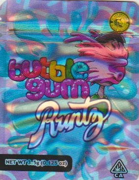 1/8 OZ - MYLAR BAGS (50 CT) - "BUBBLEGUM RUNTZ"