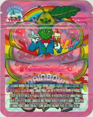 1/8 OZ - MYLAR BAGS (50 CT) - "RAINBOW GUAVA"