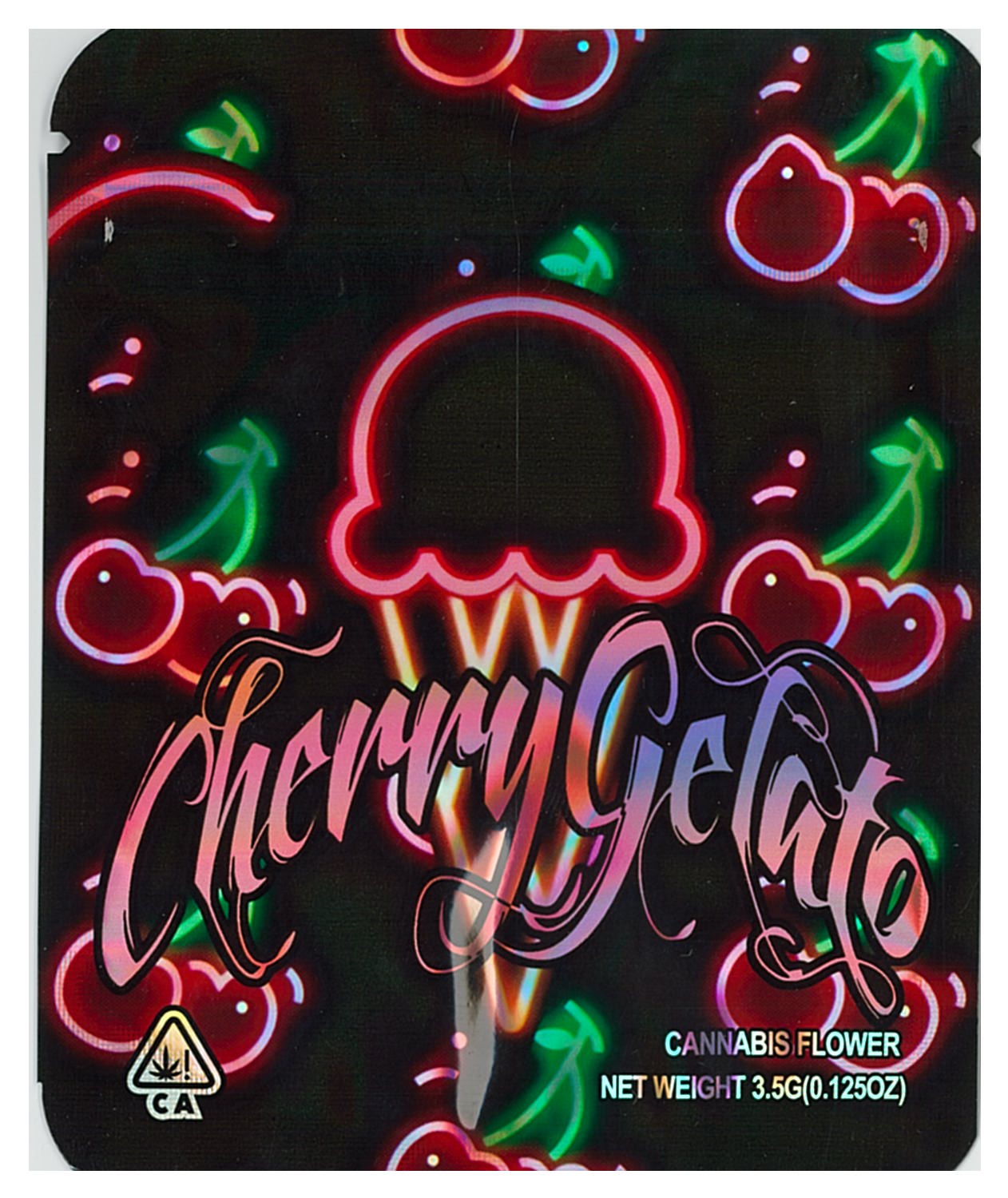 1/8 OZ - MYLAR BAGS (50 CT) - "CHERRY GELATO"