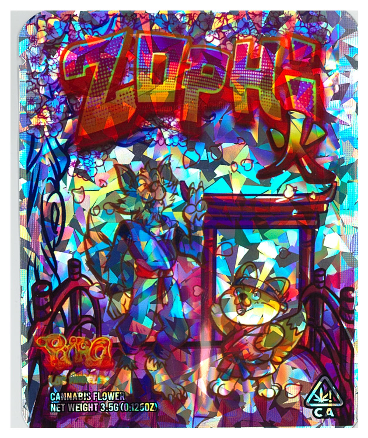 1/8 OZ - MYLAR BAGS (100 CT) - "ZOPH"