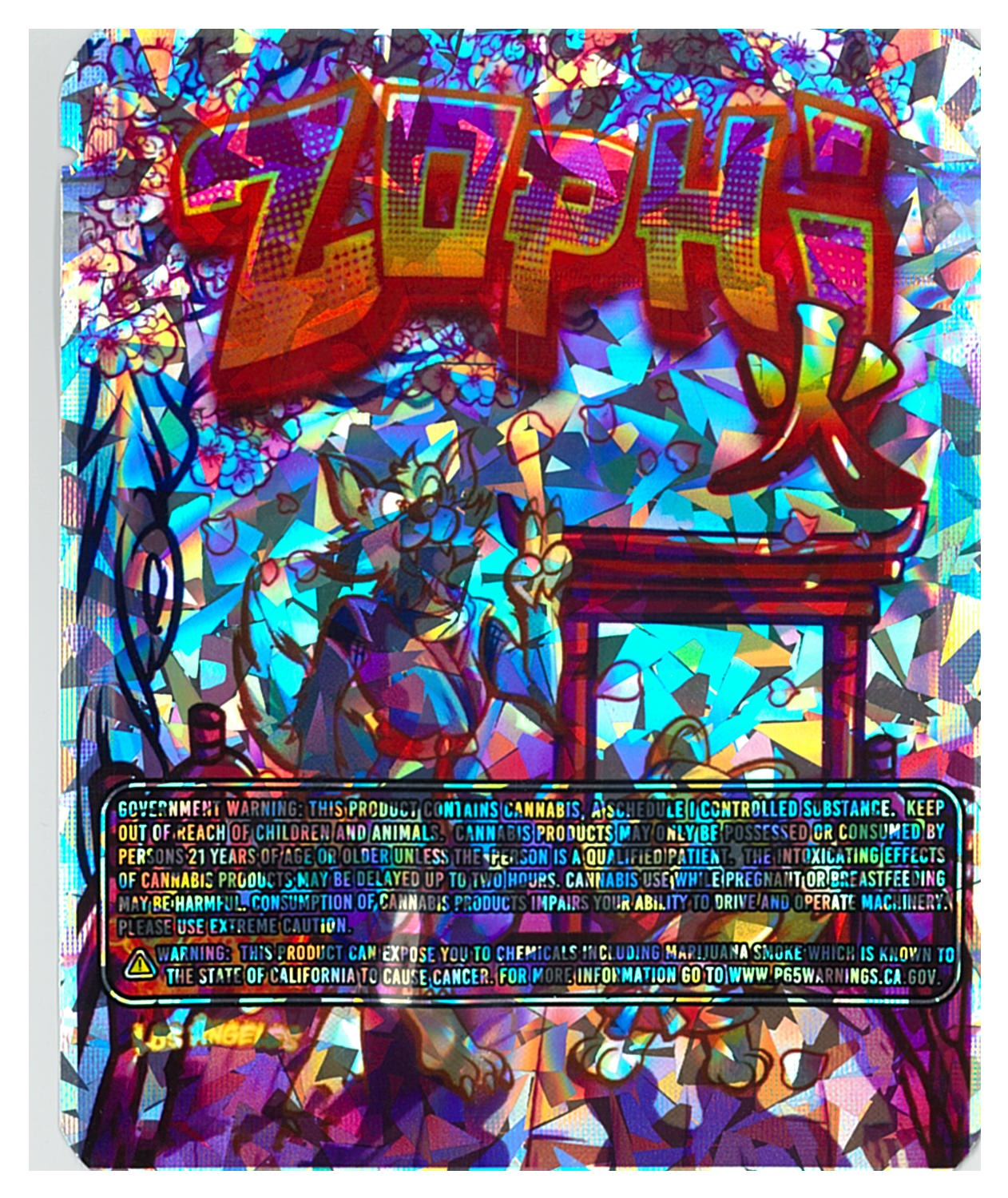 1/8 OZ - MYLAR BAGS (100 CT) - "ZOPH"
