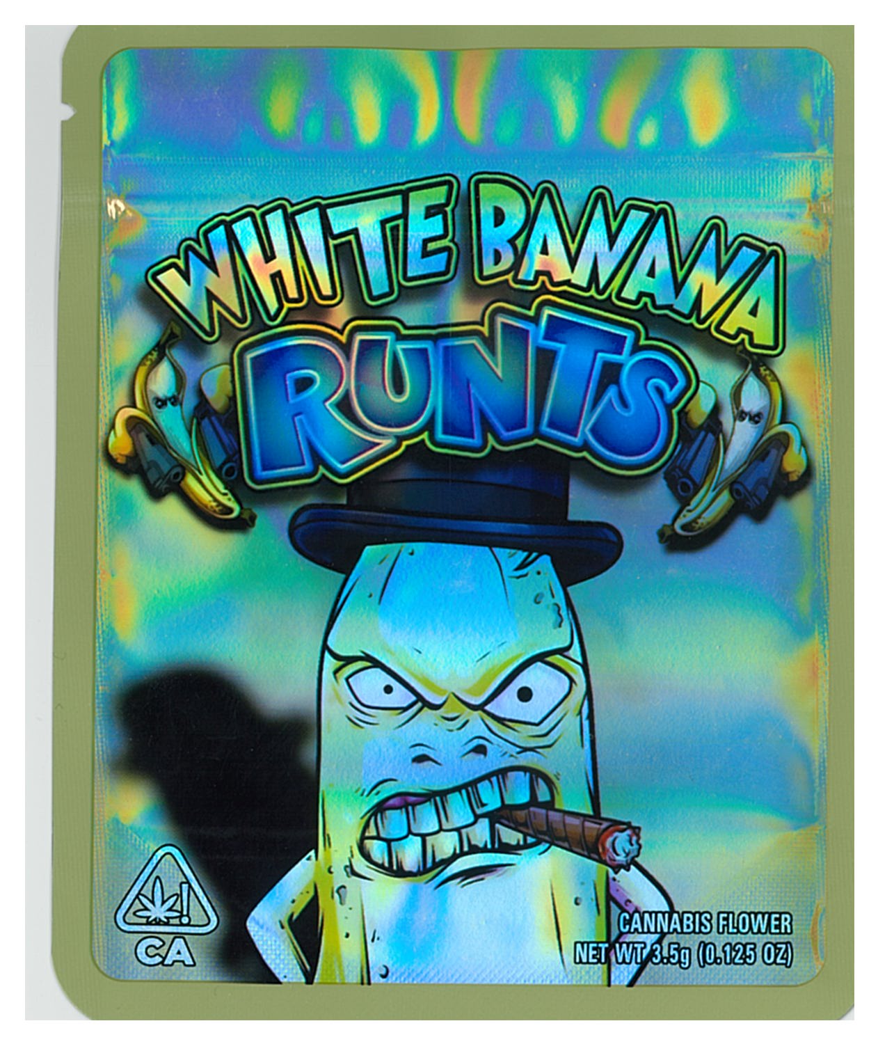 1/8 OZ - MYLAR BAGS (50 CT) - "WHITE BANANA RUNTZ"