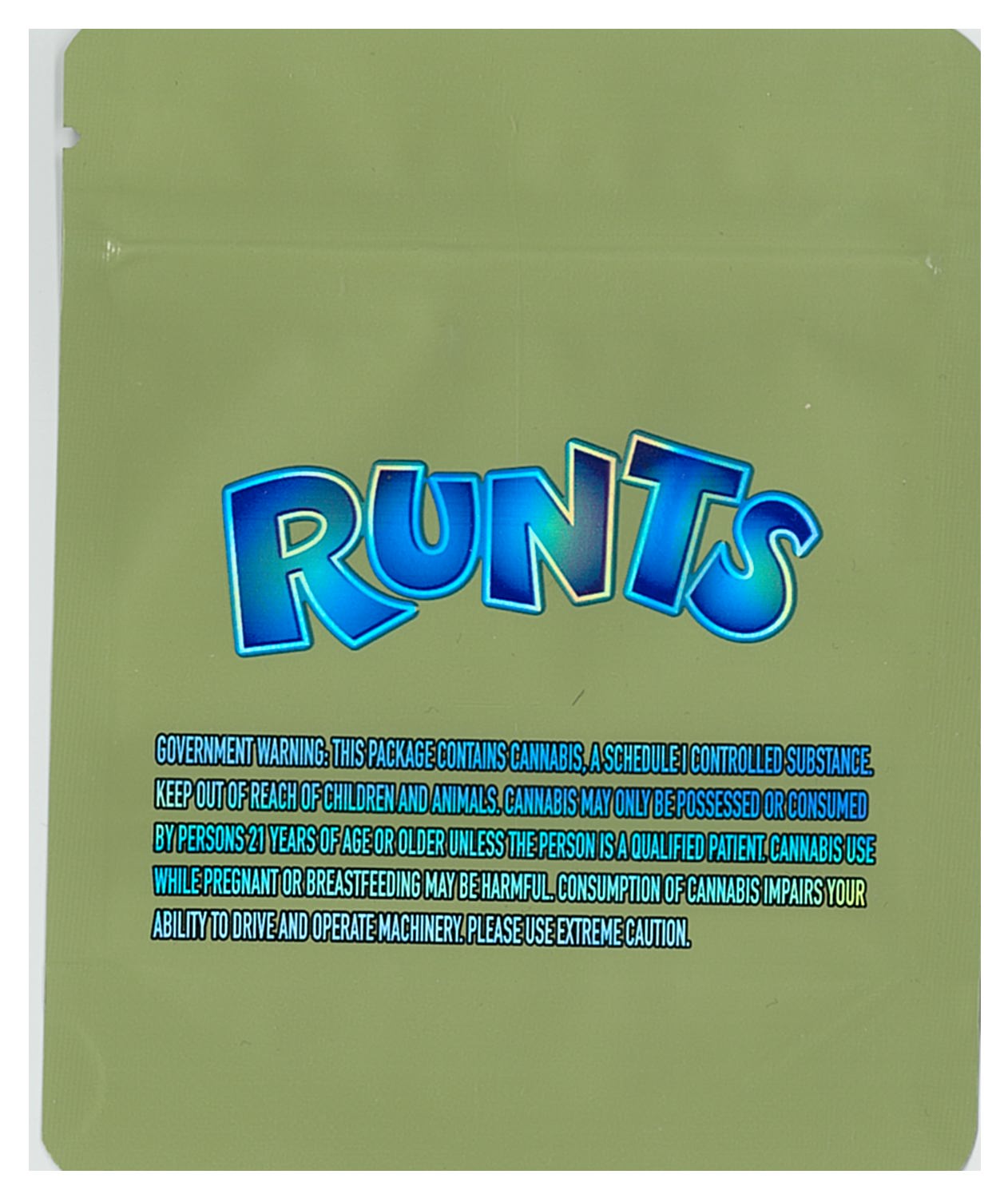 1/8 OZ - MYLAR BAGS (50 CT) - "WHITE BANANA RUNTZ"