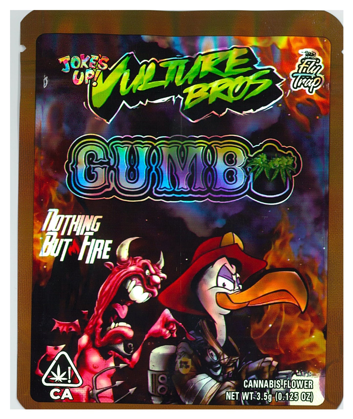 1/8 OZ - MYLAR BAGS (100 CT) - "GUMBO NOTHING BUT FIRE"