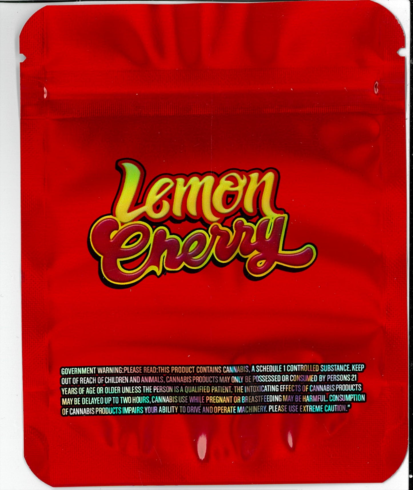 1/8 OZ - MYLAR BAGS (100 CT) - "LEMON CHERRY"