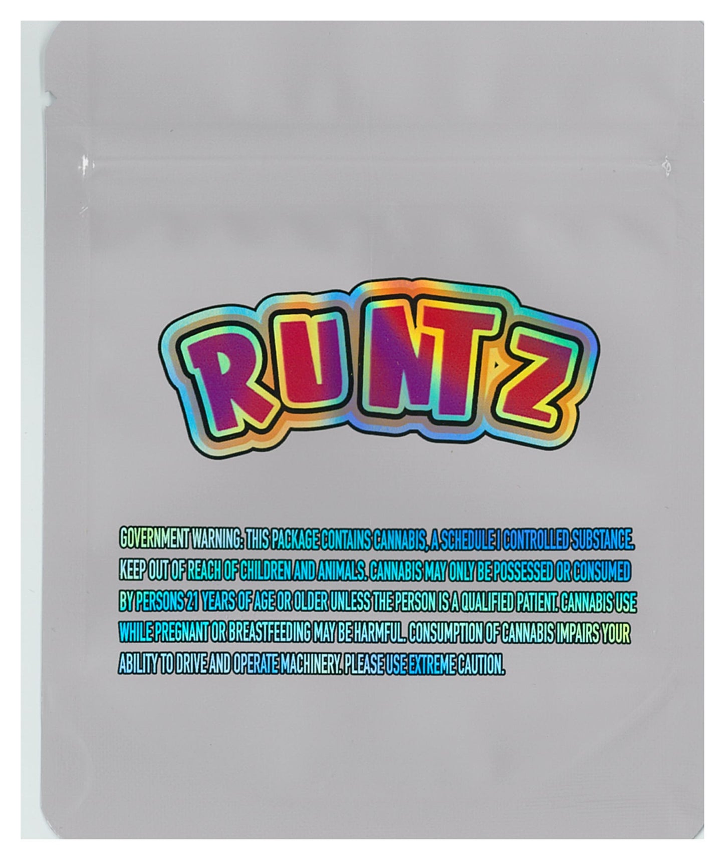 1/8 OZ - MYLAR BAGS (100 CT) - "ROSE GOLD RUNTZ"