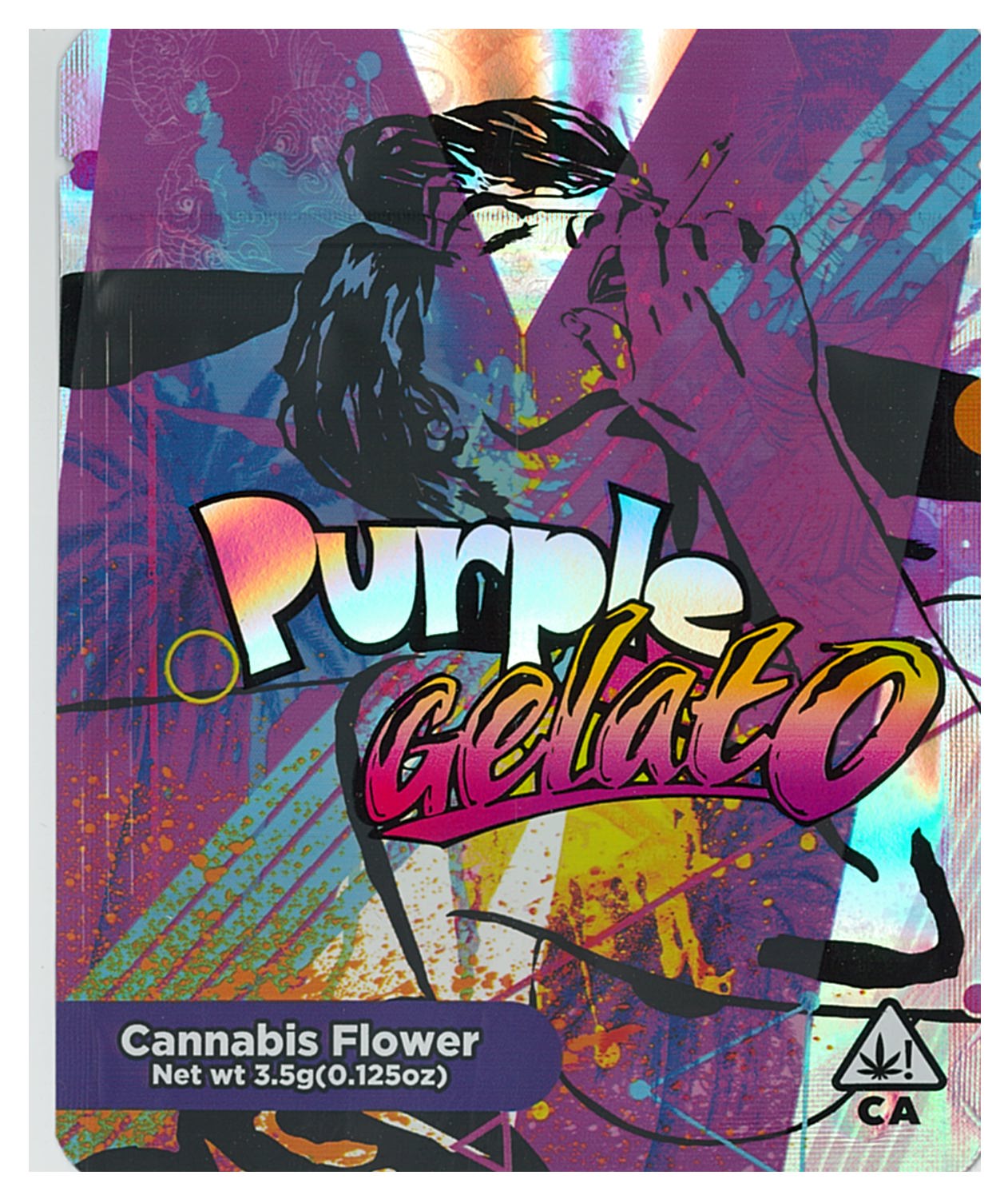 1/8 OZ - MYLAR BAGS (100 CT) - "PURPLE GELATO"