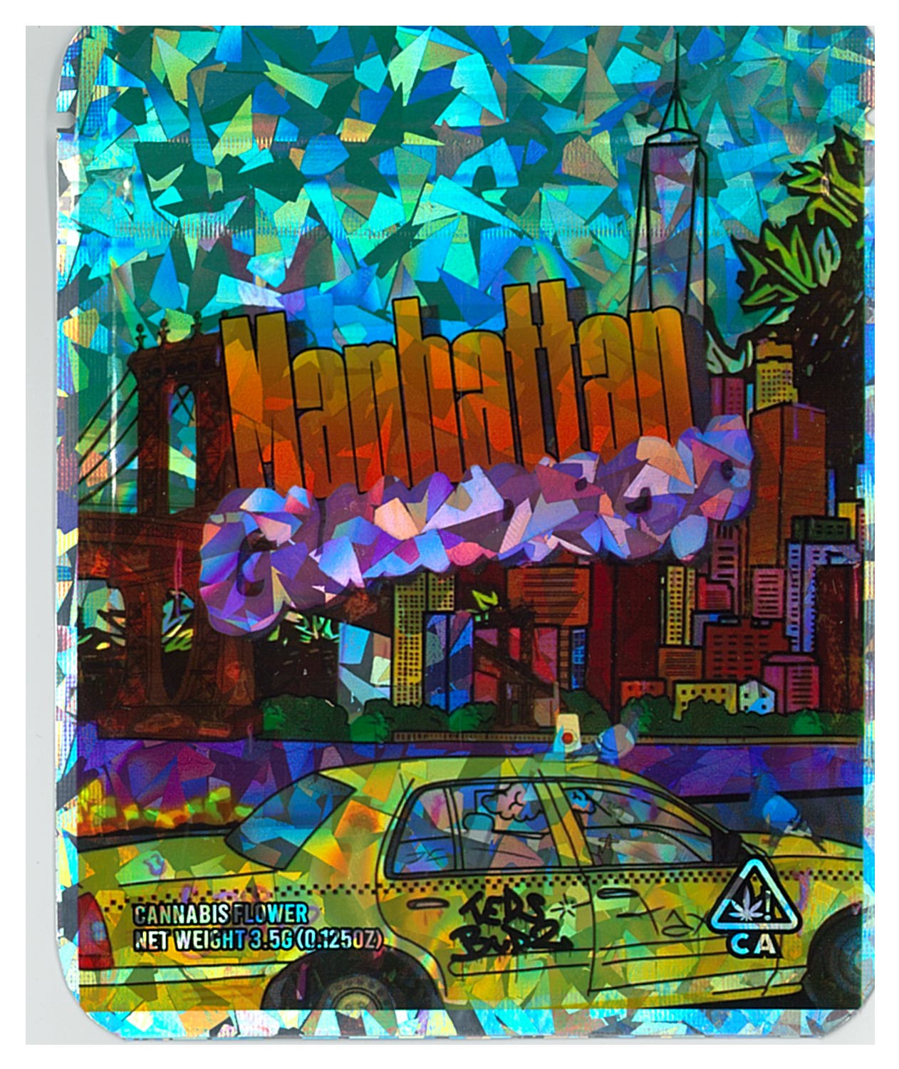 1/8 OZ - MYLAR BAGS (100 CT) - "MANHATTAN GUMDROP"