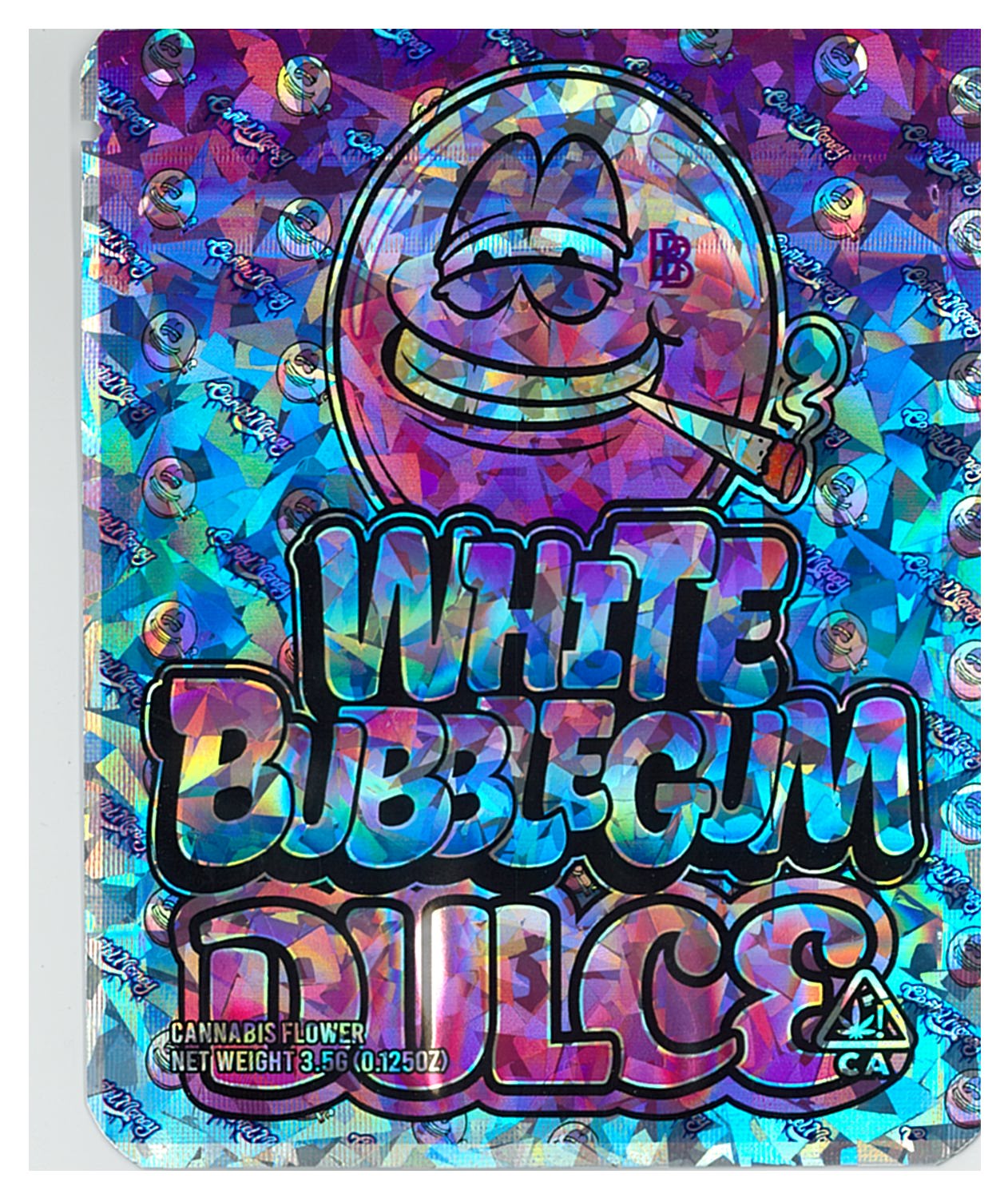 1/8 OZ - MYLAR BAGS (100 CT) - "WHITE BUBBLEGUM DULCE"