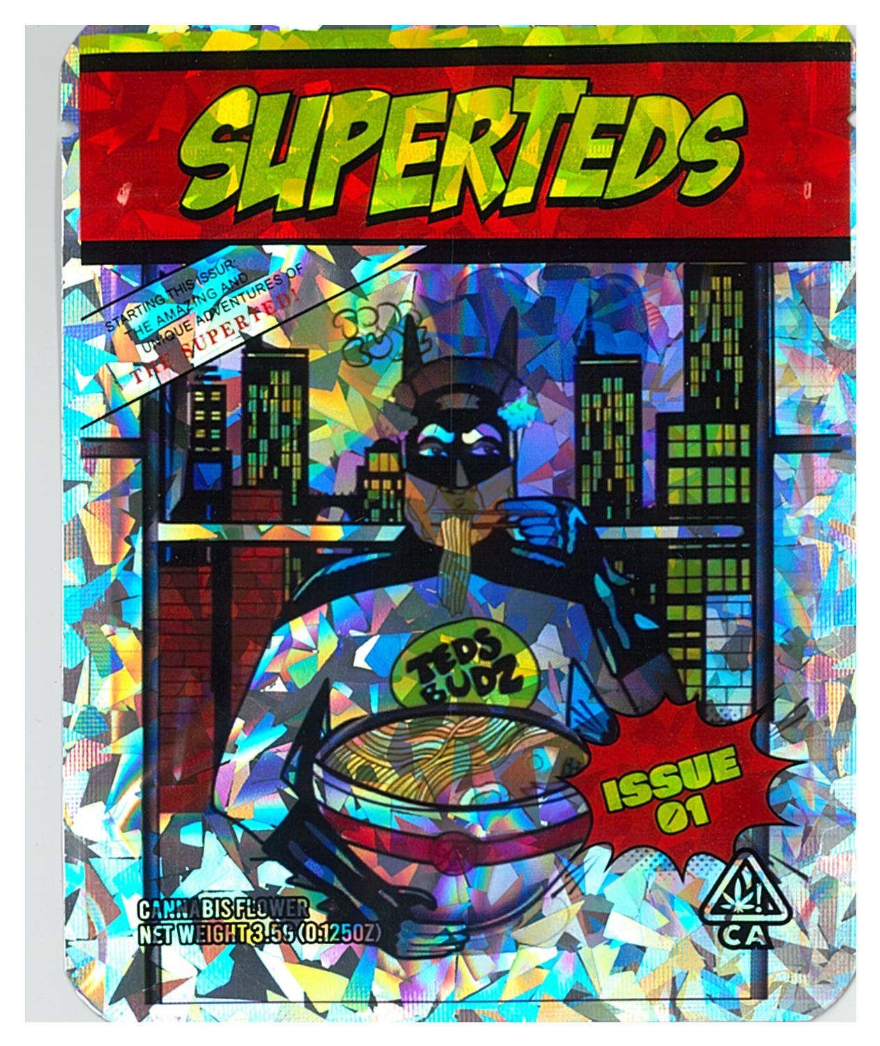 1/8 OZ - MYLAR BAGS (100 CT) - "SUPERTEDS"