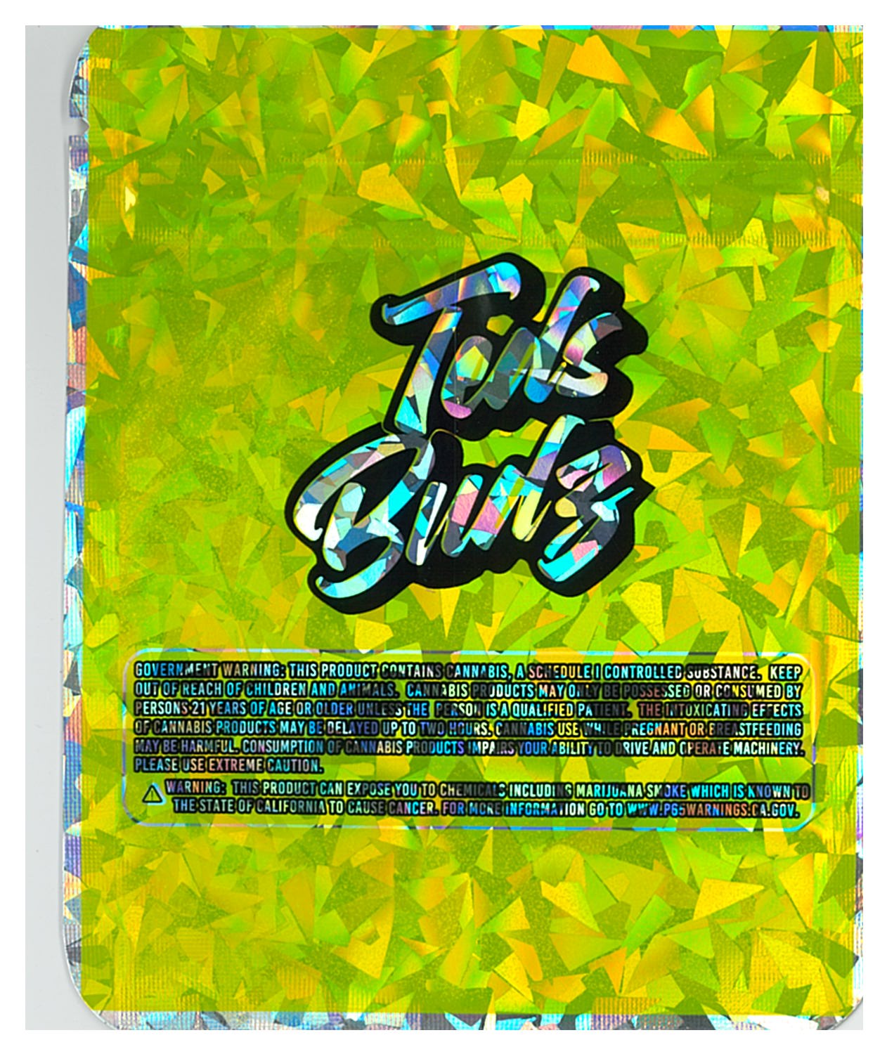 1/8 OZ - MYLAR BAGS (100 CT) - "SUPERTEDS"