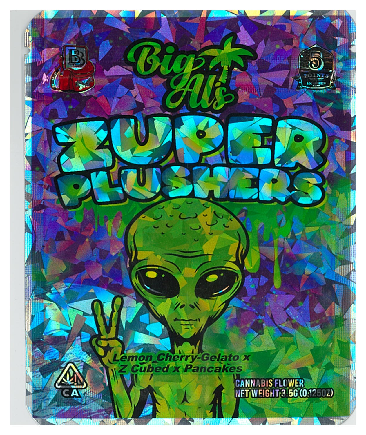 1/8 OZ - MYLAR BAGS (100 CT) - "ZUPER PLUSHERS"