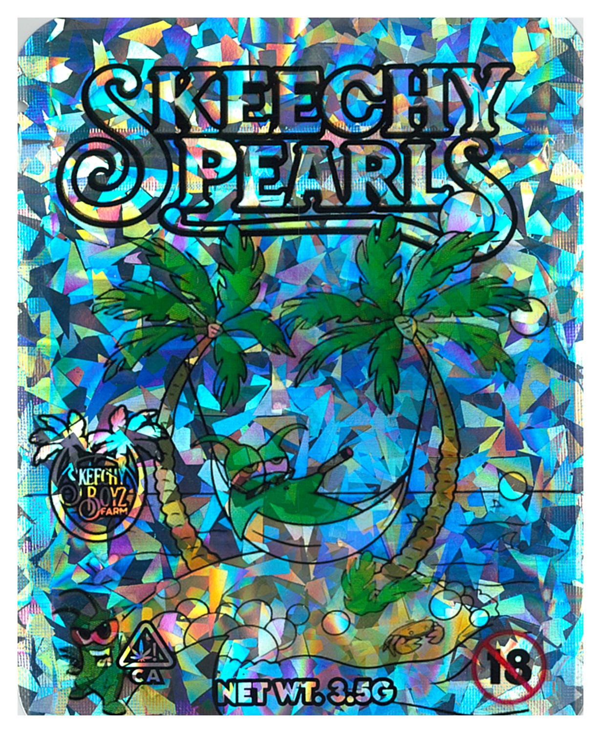 1/8 OZ - MYLAR BAGS (100 CT) - "SKEECHY PEARLS"