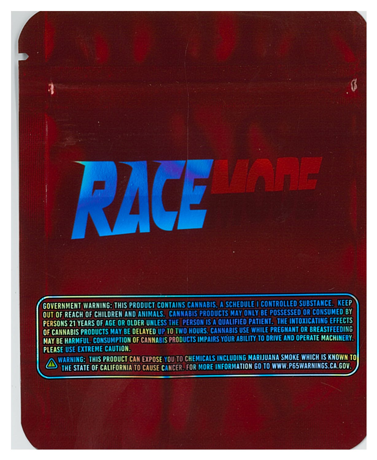 1/8 OZ - MYLAR BAGS (100 CT) - "RACE MODE"
