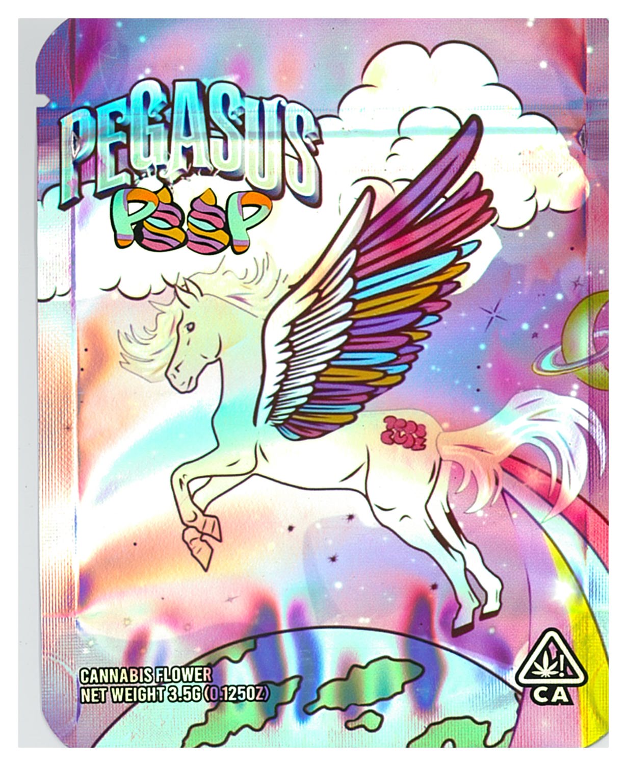 1/8 OZ - MYLAR BAGS (50 CT) - "PEGASUS POOP"