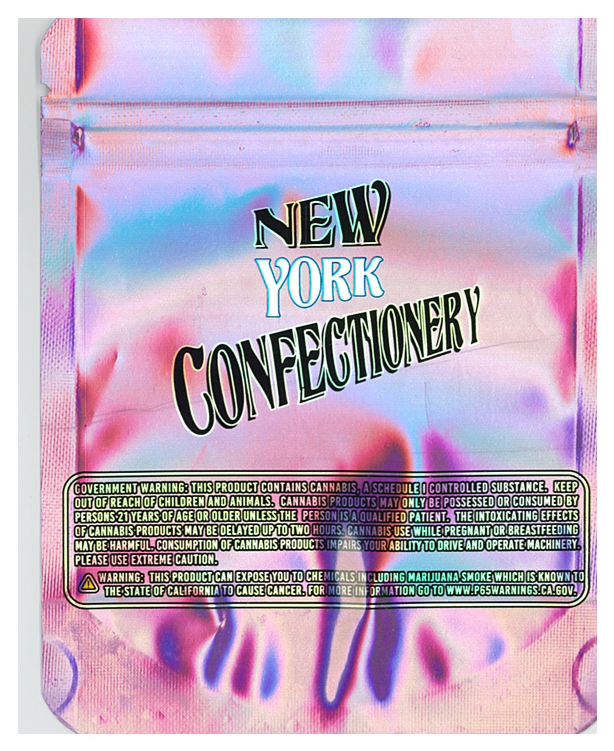 1/8 OZ - MYLAR BAGS (100 CT) - "NEW YORK CONFECTIONERY"
