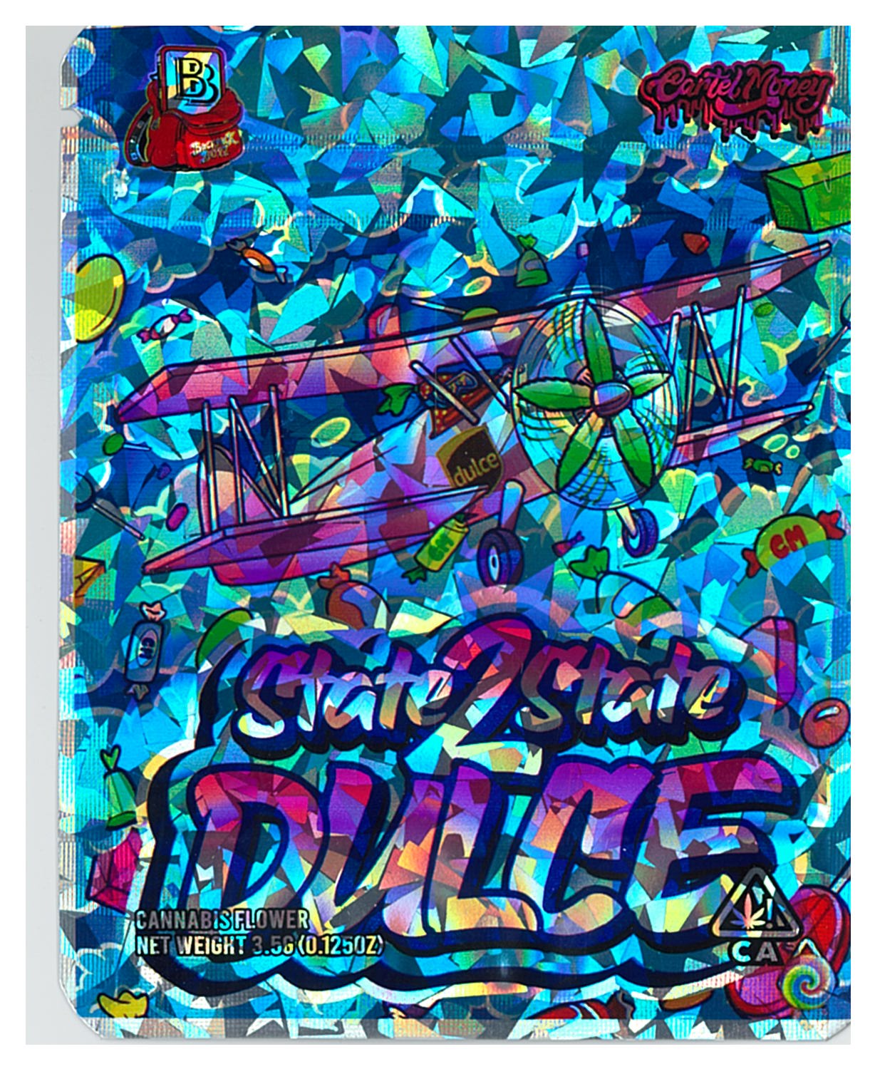 1/8 OZ - MYLAR BAGS (100 CT) - "STATE 2 STATE DULCE"