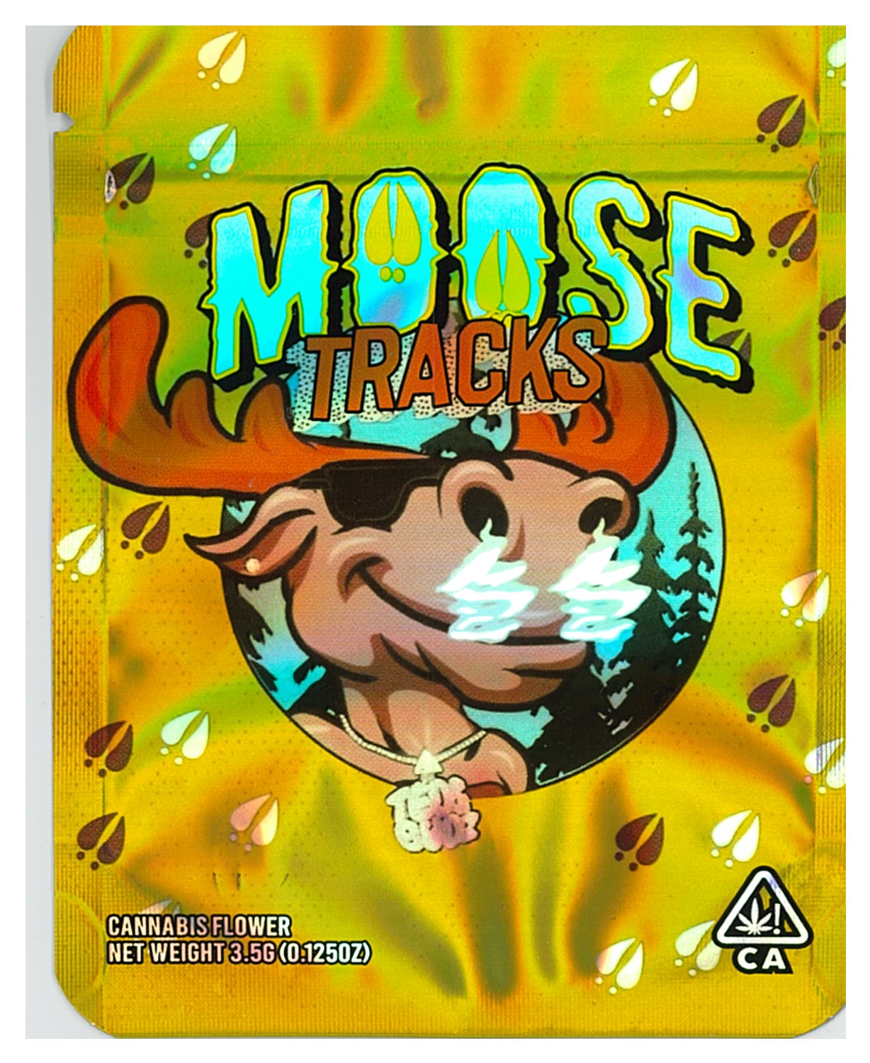 1/8 OZ - MYLAR BAGS (100 CT) - "MOOSE TRACKS"