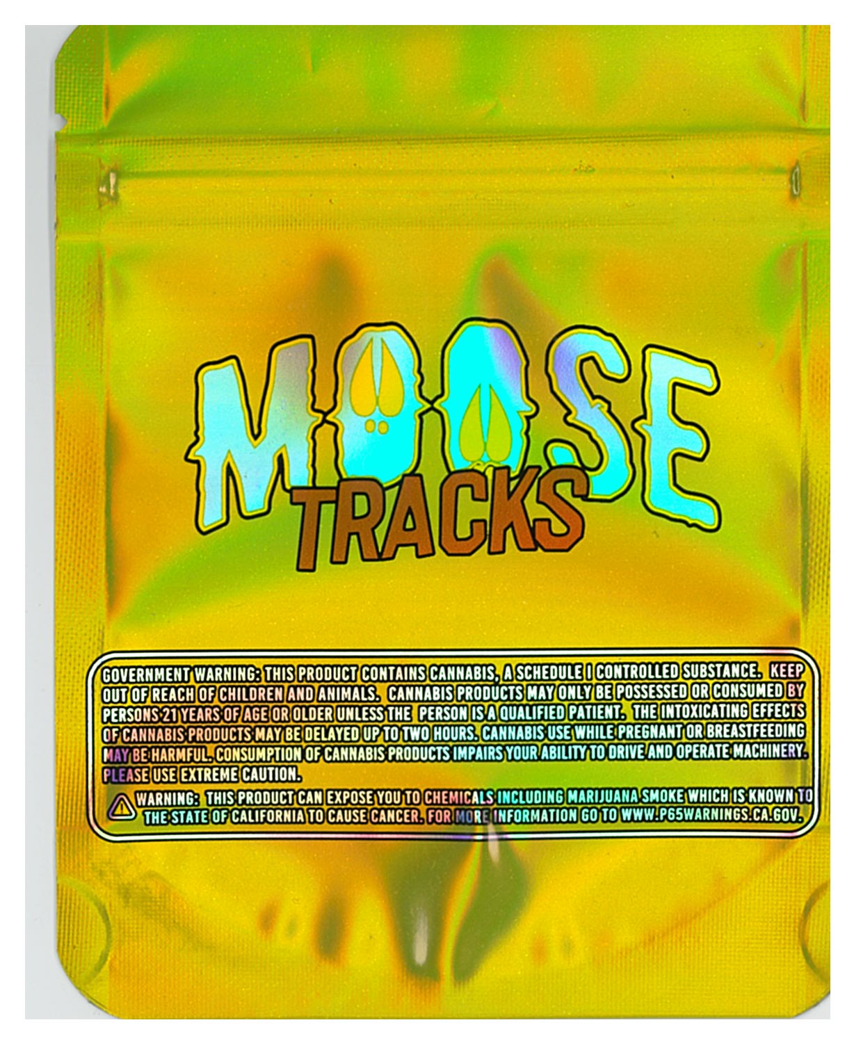 1/8 OZ - MYLAR BAGS (100 CT) - "MOOSE TRACKS"