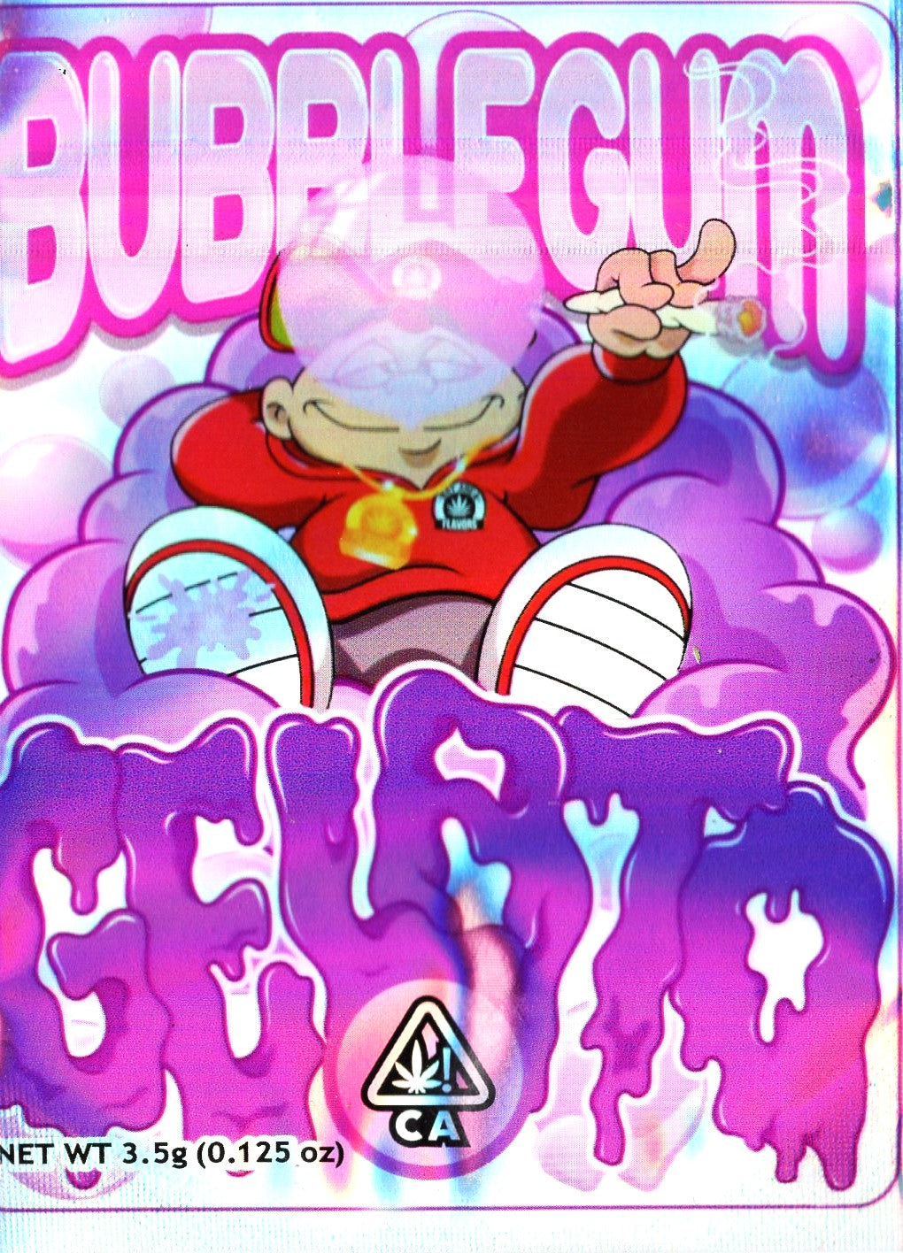1/8 OZ - MYLAR BAGS (50 CT) - "BUBBLEGUM GELATO"