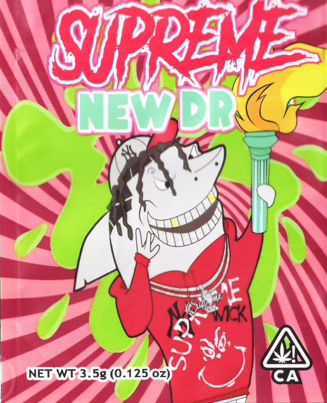 1/8 OZ - MYLAR BAGS (100 CT) - "SUPREME NEW DR"