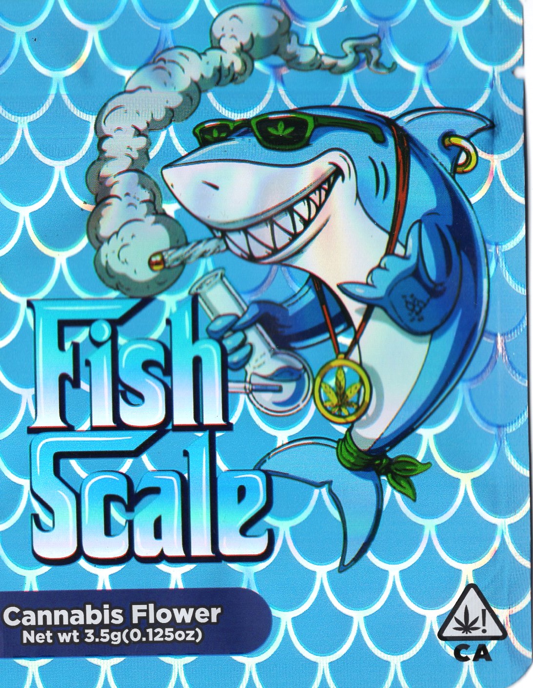 1/8 OZ - MYLAR BAGS (100 CT) - "FISH SCALE"