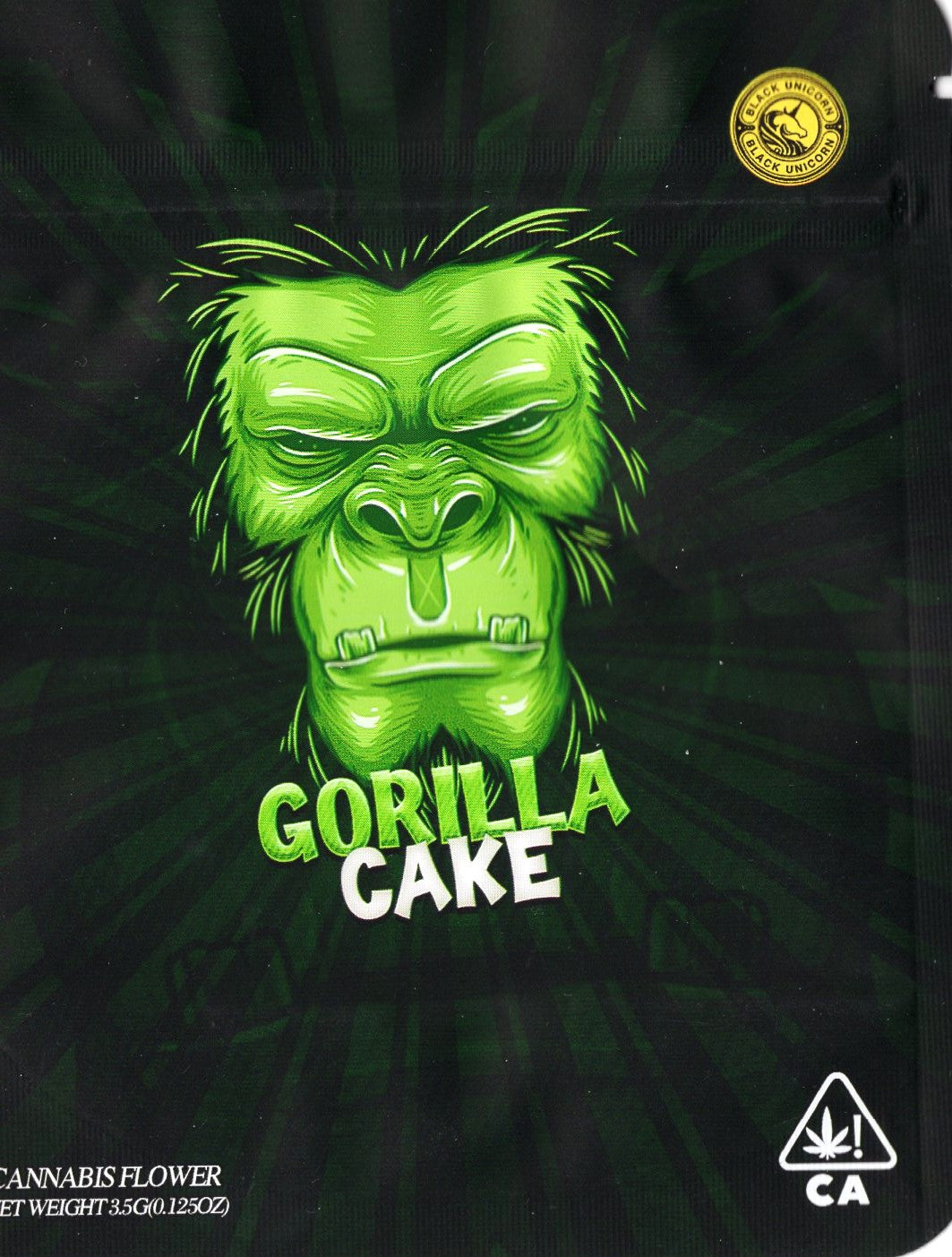 1/8 OZ - MYLAR BAGS (100 CT) - "GORILLA CAKE"