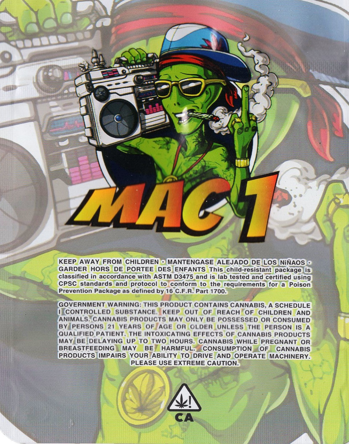 1/8 OZ - MYLAR BAGS (100 CT) - "MAC 1"