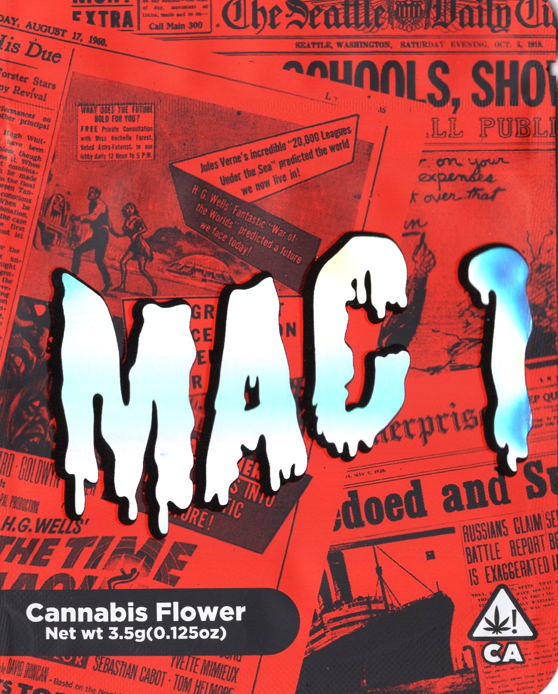 1/8 OZ - MYLAR BAGS (100 CT) - "MAC 1"