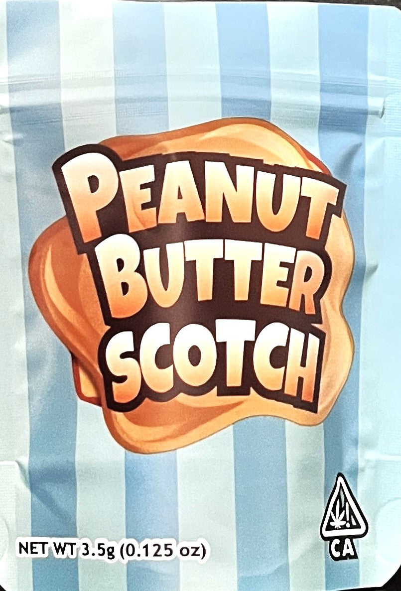 1/8 OZ - MYLAR BAGS (50 CT) - "PEANUT BUTTER SCOTCH"