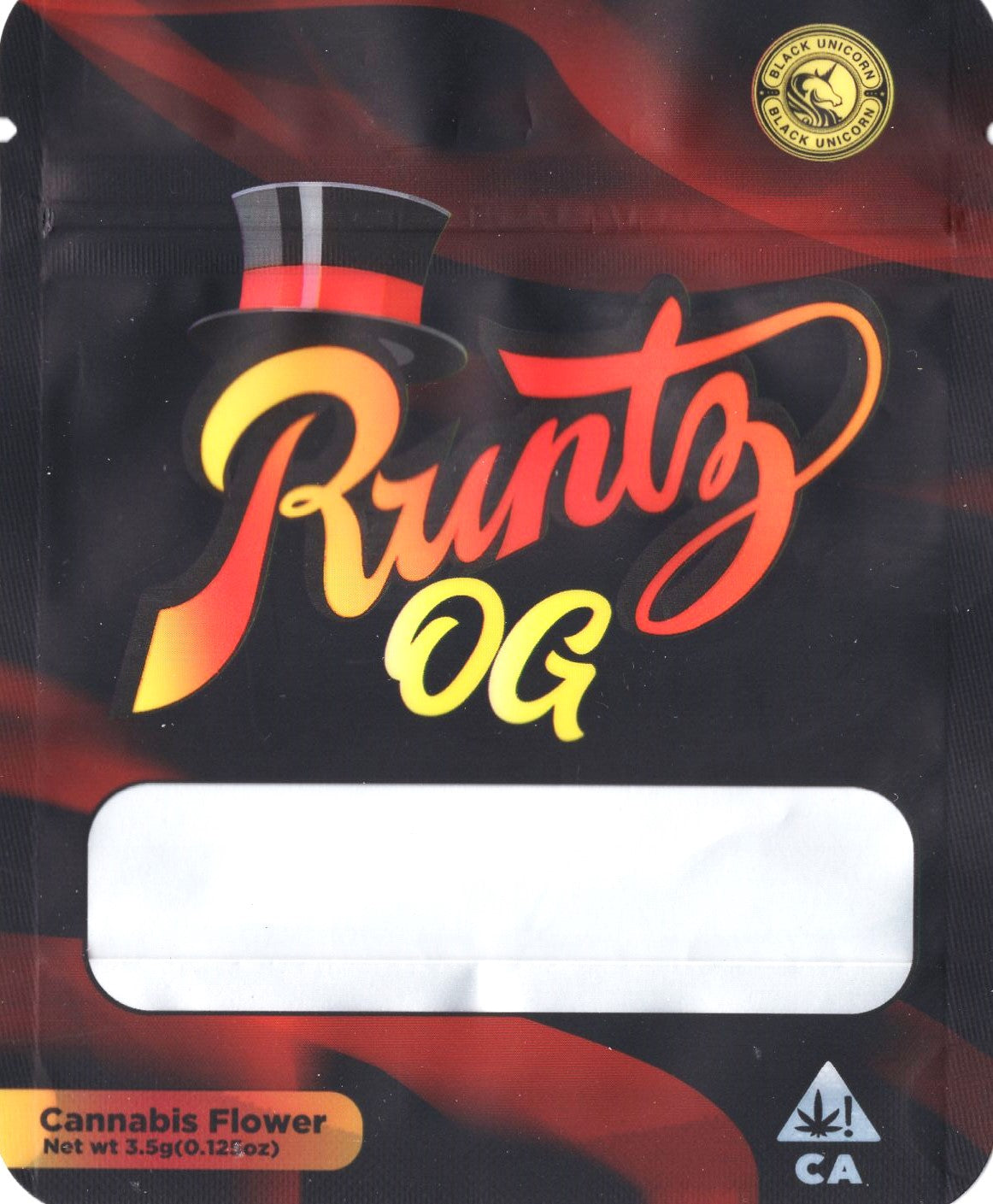 1/8 OZ - MYLAR BAGS (100 CT) - "RUNTZ OG"