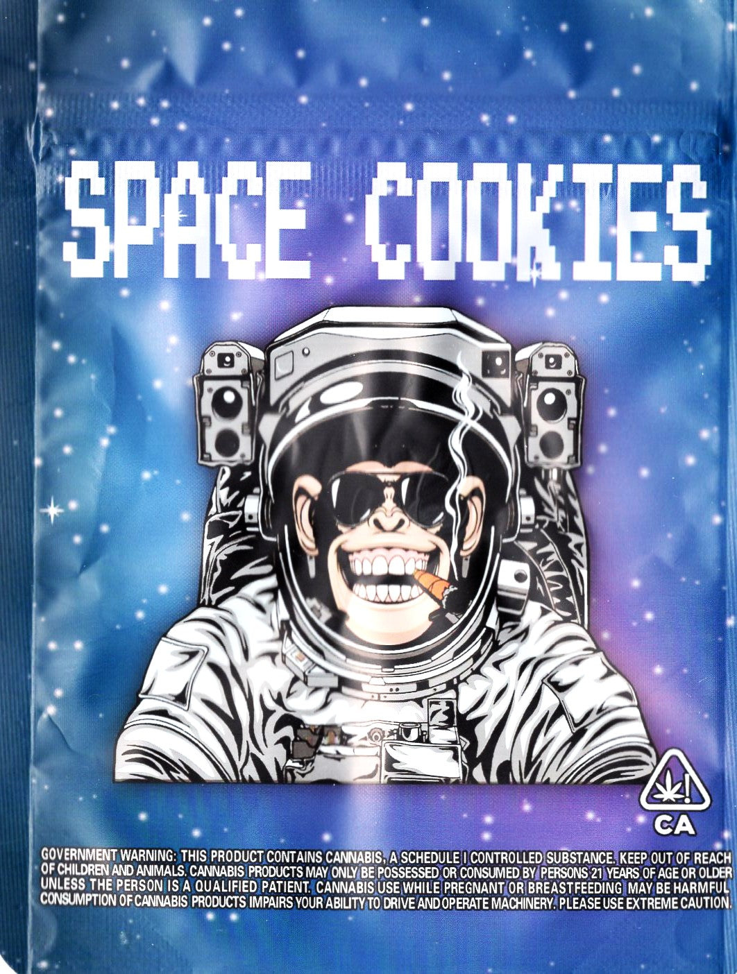 1/8 OZ - MYLAR BAGS (100 CT) - "SPACE COOKIES"