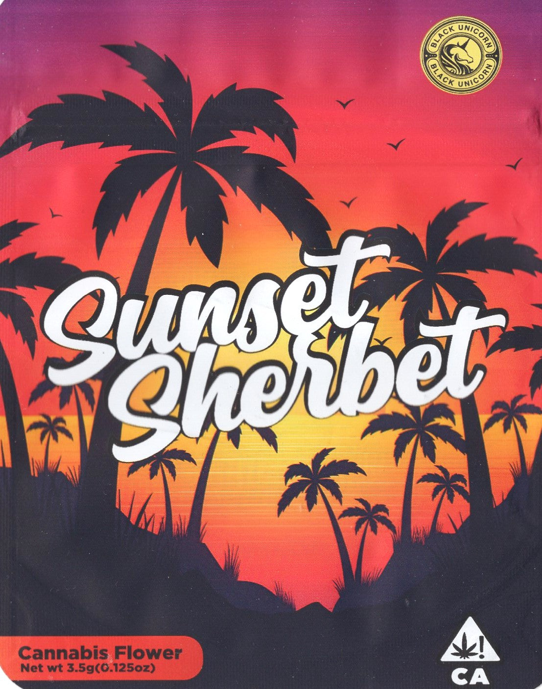 1/8 OZ - MYLAR BAGS (100 CT) - "SUNSET SHERBERT"