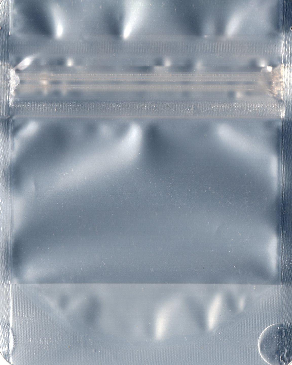 ONE POUND - MYLAR CHILDPROOF BAGS - PLAIN BLACK/CLEAR
