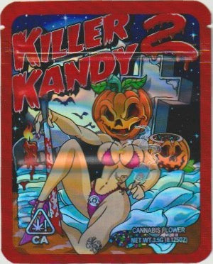 1/8 OZ -  MYLAR BAGS (50  CT) - "KILLER KANDY 2"