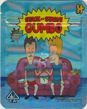 1/8 OZ -  MYLAR BAGS (50 CT) - "STACK OR STARVE GUMBO"