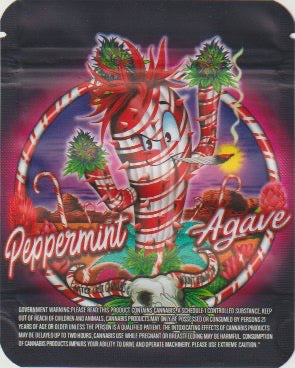 1/8 OZ -  MYLAR BAGS (50 CT) - "PEPPERMINT AGAVE"