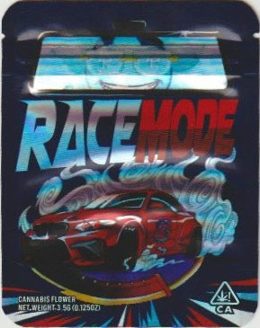 1/8 OZ -  MYLAR BAGS (50  CT) - "RACE MODE"