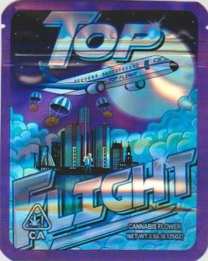 1/8 OZ -  MYLAR BAGS (50  CT) - "TOP FLIGHT"
