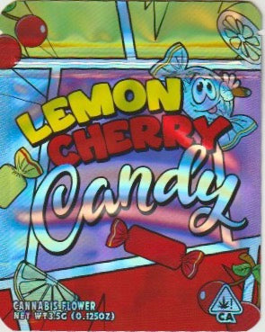 1/8 OZ -  MYLAR BAGS (50  CT) - "LEMON CHERRY CANDY"
