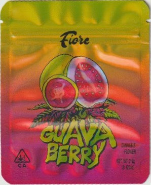 1/8 OZ -  MYLAR BAGS (50  CT) - "GUAVA BERRY"